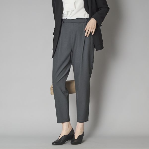 STELLA CIFFON/ウォッシャブルポリエステルテーパードパンツ